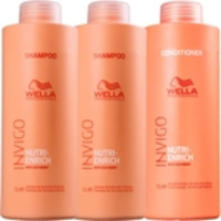 Kit Shampoo 2x1L + Condicionador 1L Invigo Nutri-Enrich Wella