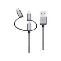 Cabo 3 Em 1 Lightning Micro USB e USB-C Geonav Lmc31gr