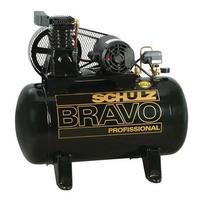 Compressor De Ar Baixa Pressão 15 Pés 100 Litros Monofásico Csl 15br 100 Bravo Schulz 220v