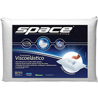 Travesseiro NAP Excellence Viscoelástico Space Basic Branco 14x45x65cm