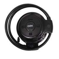 Fone de Ouvido Bluetooth OEX Headset Spin HS308 Preto