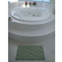 Tapete para Banheiro Vizapi Luxury Verde 50x80cm