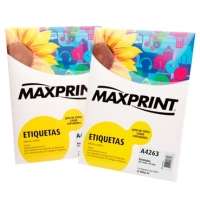Etiqueta Para Impressora A Laser Com 100 Folhas 55 8x99mm 493636 Maxprint