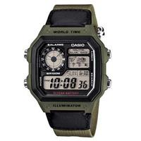 Relógio Casio Multifunção AE1200WHB3BVDF Digital Masculino Verde