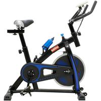 Bicicleta Ergométrica Spinning 8kg com Monitor Preto e Azul