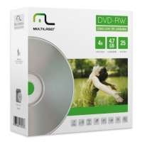 Mídia DVD-RW Multilaser 4.7GB 25 Unidades com Envelopes DV062