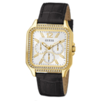 Relógio guess feminino dourado couro GW0309L2