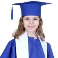 Capelo Formatura Infantil Azul Royal kit 10 unidades