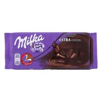 Barra de Chocolate Amargo Milka Dark Extra Cacau 100g