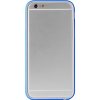 Capa Bumper para iPhone 6 Plus com Película Protetora Azul Puro