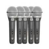 Prac5 - Kit 5 Microfones C/ Fio De Mão Pra C 5 - Superlux