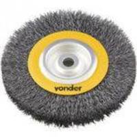 Escova circular ondulada 6x1 furo 3/4 aço carbono polido 6000rpm - Vonder