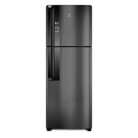 Geladeira Electrolux Top Freezer Frost Free Efficient Black Inox Look IF56B 110V