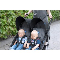 Carrinho De Bebê Passeio Gêmeos Chicco Echo Twin Reclinável 2 Posições Para Crianças Até 15kg