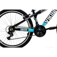 Bicicleta Vikingx Vkv pa Tuff25 Freeride Aro 26 V brake 21 Velocidades Preto e Azul