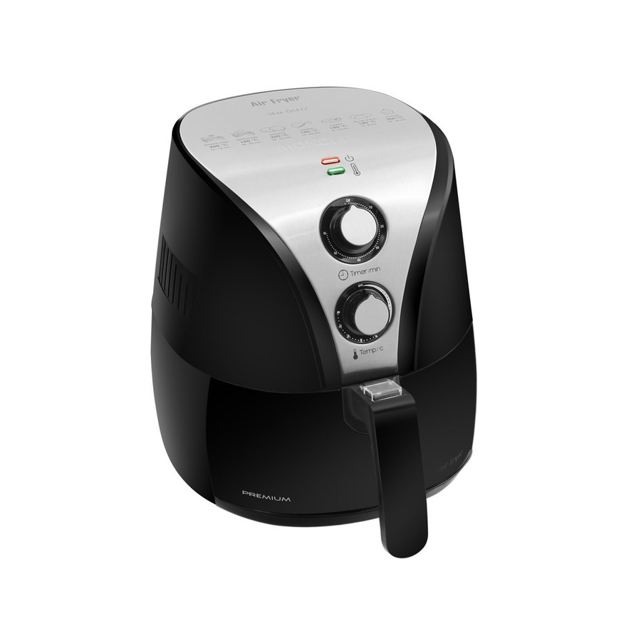 Fritadeira Elétrica Mondial Air Fryer Premium Preto E Inox AF-01 | JáCotei